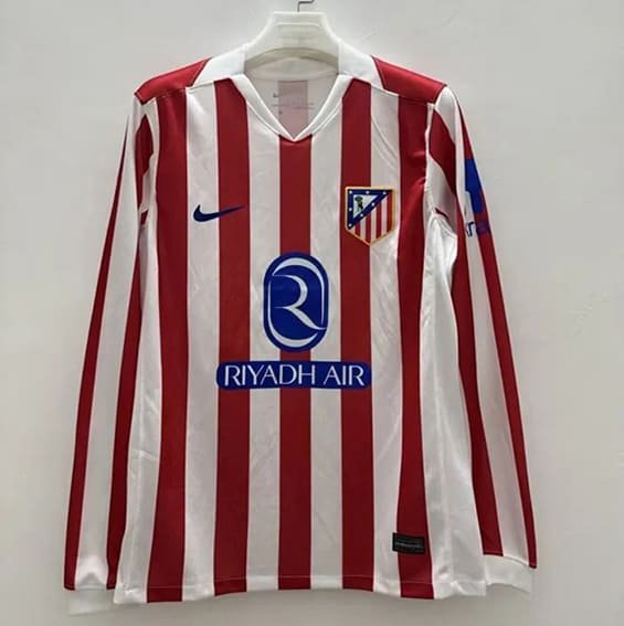 Maillot Atletico Madrid Domicile Manches Longues 2025/2026