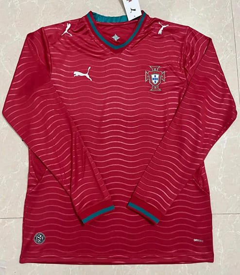 Maillot Manches Longues Portugal Domicile Coupe du Monde 2026