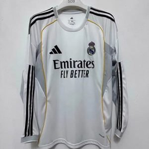 Maillot Real Madrid Domicile Manches Longues 2025/2026