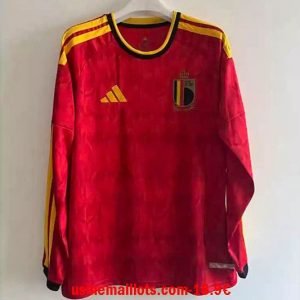 Maillot Manches Longues Belgique Domicile Coupe du Monde 202