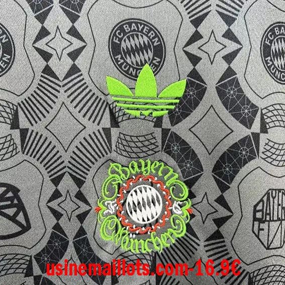 Maillot Spécial-Édition Bayern Munich 2025/2026 Gris Noir – Image 2