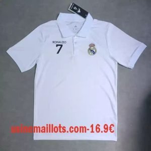 Polo Real Madrid 2025/2026 Blanc Rondaldo 7