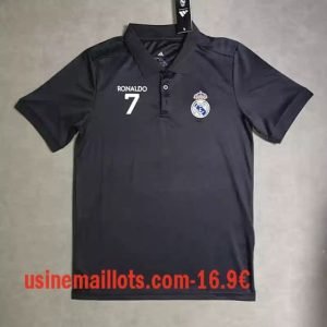 Polo Real Madrid 2025/2026 Noir Rondaldo 7