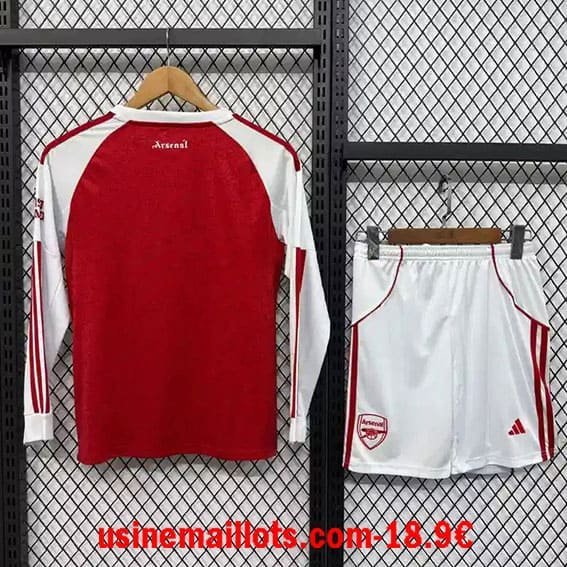 Maillot Enfant Arsenal Domicile Manches Longues 2025/2026 – Image 2