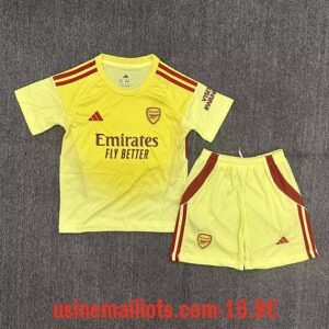 Maillot Enfant Arsenal Gardien 2025/2026 Jaune