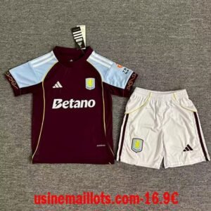 Maillot Enfant Aston Villa Domicile 2025/2026