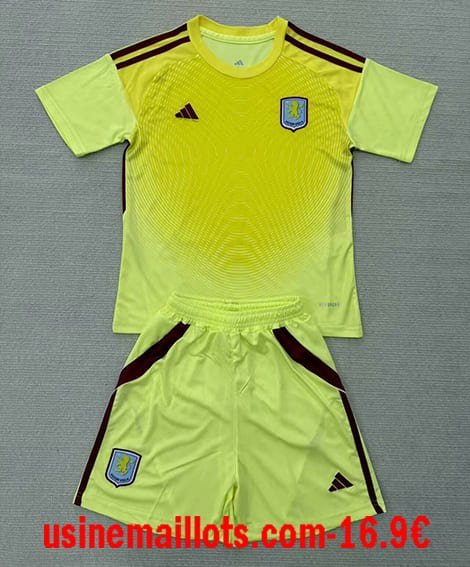 Maillot Enfant Aston Villa Gardien 2025/2026 Jaune