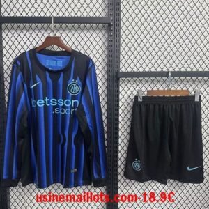 Maillot Enfant Inter Milan Domicile Manches Longues 2025/2026
