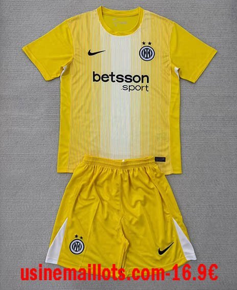 Maillot Enfant Inter Milan Gardien 2025/2026 Jaune