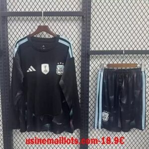 Maillot Enfant Manches Longues Argentine Gardien Coupe du Monde 2026