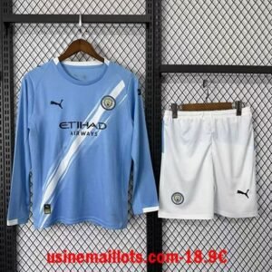 Maillot Enfant Manchester City Domicile Manches Longues 2025/2026