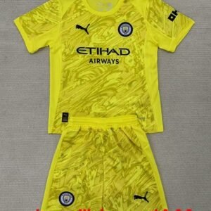 Maillot Enfant Manchester City Gardien 2025/2026 Jaune