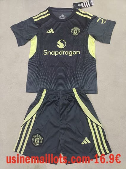 Maillot Enfant Manchester United Gardien 2025/2026 Noir