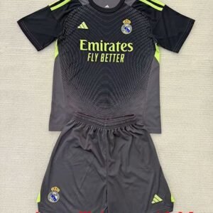 Maillot Enfant Real Madrid Gardien 2025/26 Violet Jaune