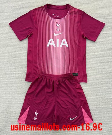 Maillot Enfant Tottenham Gardien 2025/2026 Rouge