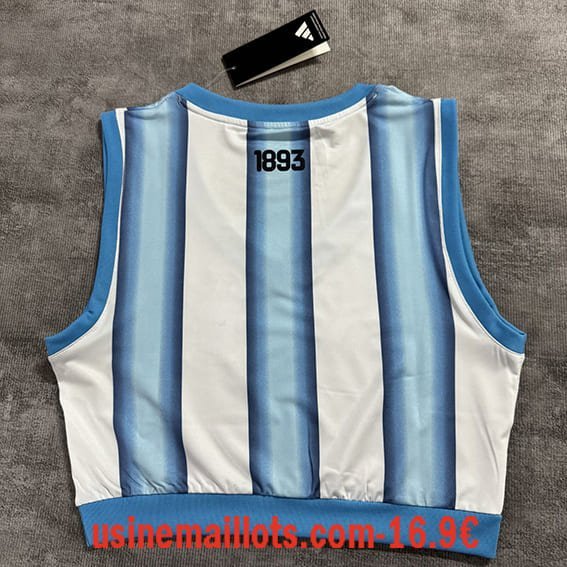 Maillot Femme Argentine Domicile Cropped Coupe du Monde 2026 – Image 3