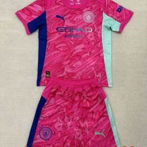 Maillot Enfan Gardien Manchester City 2025/2026 Rouge