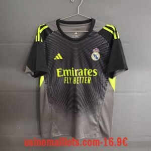 Maillot Gardien Real Madrid 2025/26 Noir Jaune