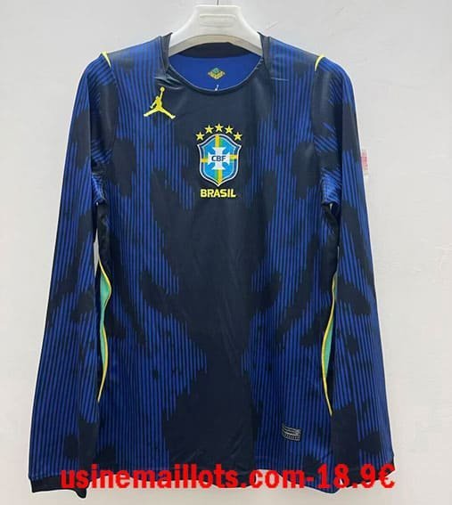 Maillot Manches Longues Bresil Extérieur Coupe du Monde 2026