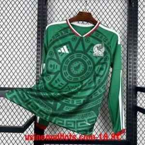 Maillot Manches Longues Mexique Domicile Coupe du Monde 2026