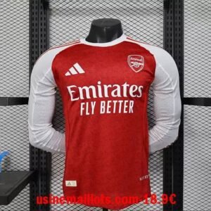 Maillot Match Arsenal Domicile Manches Longues 2025/2026