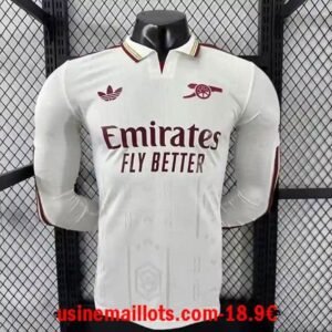 Maillot Match Arsenal Third Manches Longues 2025/2026