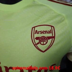 Alternative view of Maillot Match Gardien Arsenal 2025/2026 Jaune