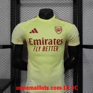Maillot Match Gardien Arsenal 2025/2026 Jaune