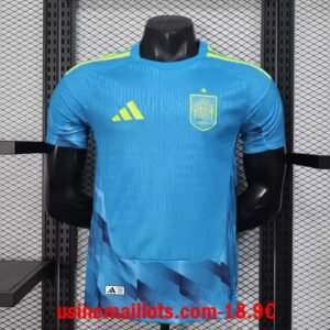 Maillot Match Gardien Espagne Coupe du Monde 2026 Bleu