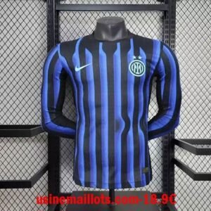 Maillot Match Inter Milan Domicile Manches Longues 2025/2026