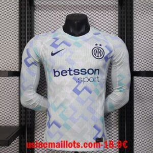 Maillot Match Inter Milan Extérieur Manches Longues 2025/2026