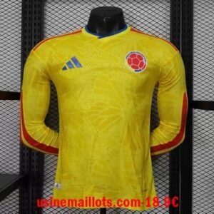 Maillot Match Manches Longues Colombie Domicile Coupe du Monde 2026