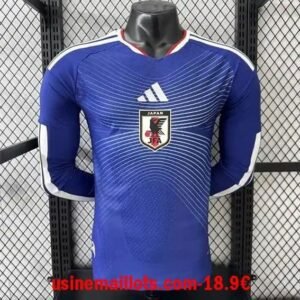 Maillot Match Manches Longues Japon Domicile Coupe du Monde 2026