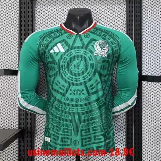 Maillot Match Manches Longues Mexique Domicile Coupe du Monde 2026