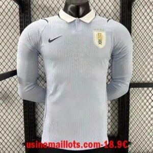 Maillot Match Manches Longues Uruguay Domicile Coupe du Monde 2026