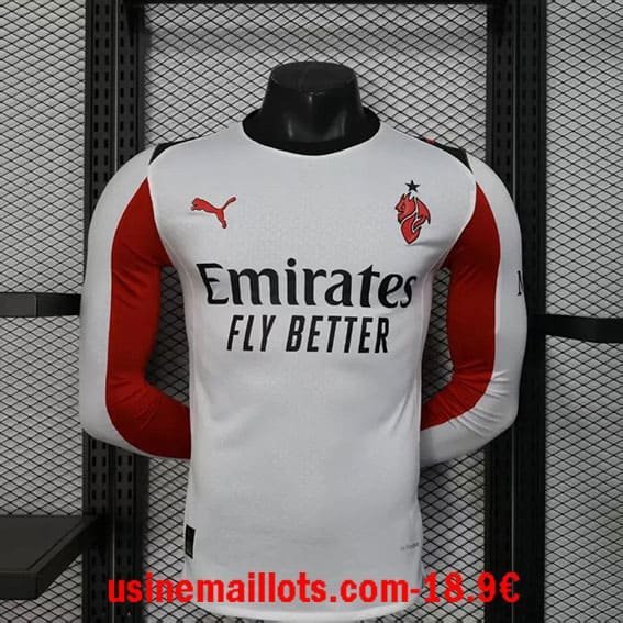 Maillot Match Milan AC Extérieur Manches Longues 2025/2026