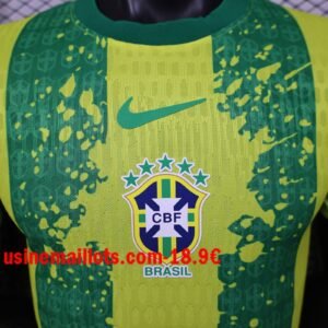 Alternative view of Maillot Match Special-Édition Bresil 2026/2027 Jaune Vert