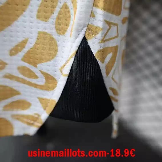 Maillot Match Spécial-édition Palestine 2025/26 Blanc Marron – Image 3