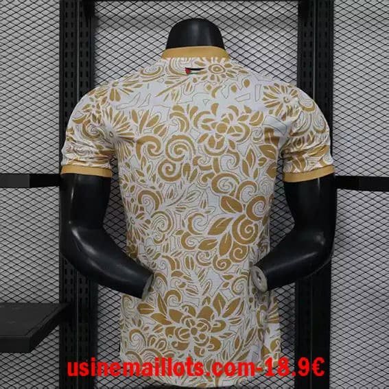 Maillot Match Spécial-édition Palestine 2025/26 Blanc Marron – Image 4