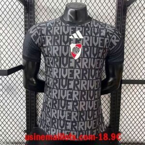 Maillot Match Spécial-Édition River Plate 2025/2026 Gris Noir
