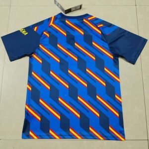 Alternative view of Maillot Pré-Match Espagne Coupe du Monde 2026 Bleu