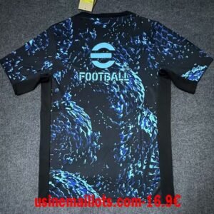 Alternative view of Maillot Pré-Match Inter Milan 2025/2026 Noir Bleu