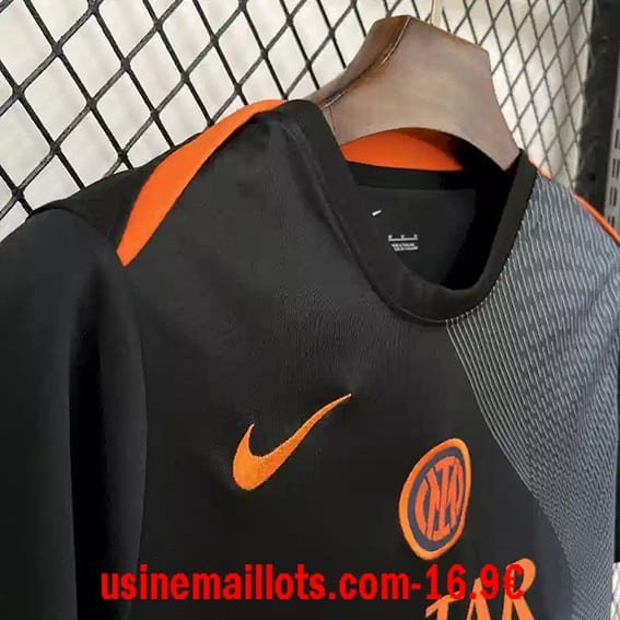 Maillot Pré-Match Inter Milan 2025/2026 Noir Gris – Image 2