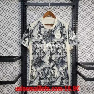 Maillot Pré-Match Manchester City 2025/2026 Blanc Gris