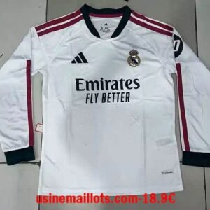 Maillot Real Madrid Domicile Manches Longues 2026/2027