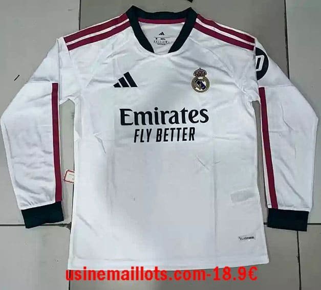 Maillot Real Madrid Domicile Manches Longues 2026/2027