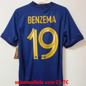 Maillot Rétro France Benzema Domicile 2022
