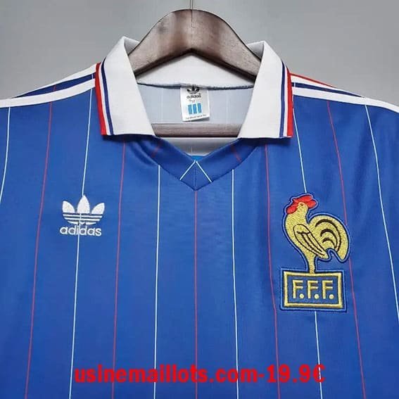 Maillot Rétro France Domicile 1982 – Image 3