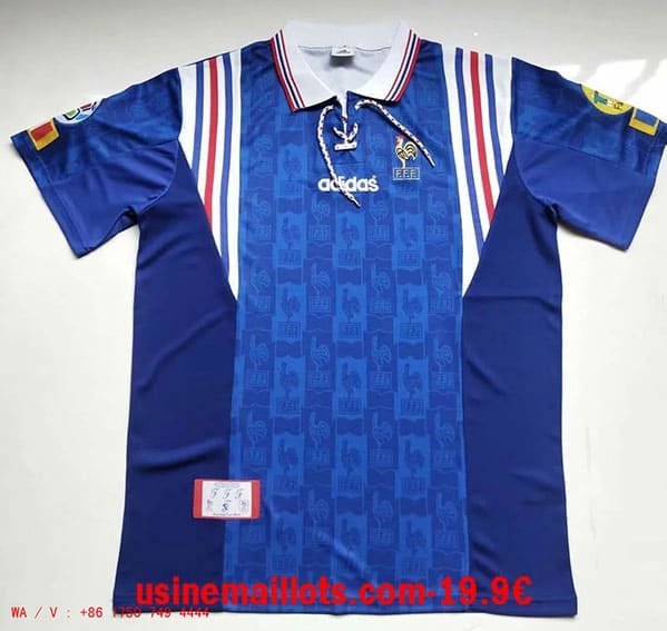 Maillot Rétro France Domicile 1996