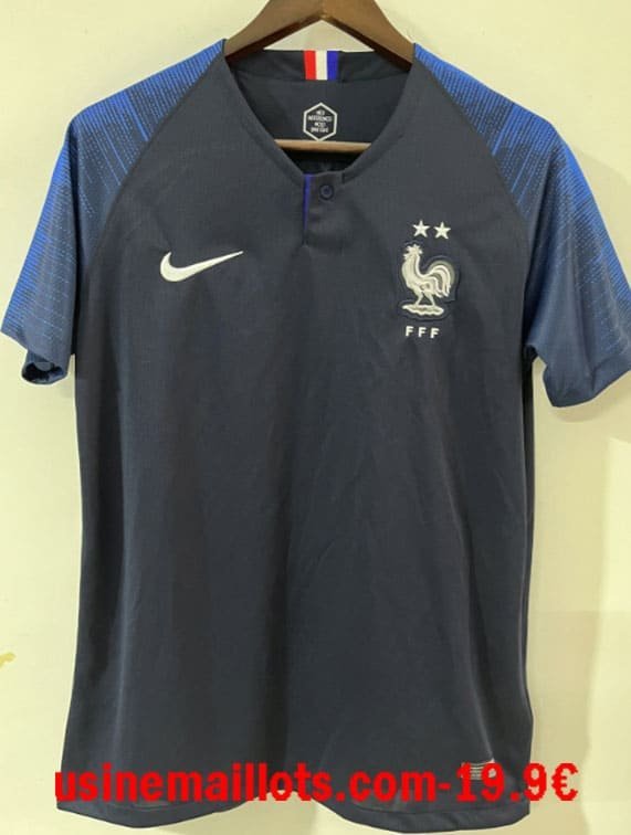 Maillot Rétro France Domicile 2018